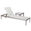 Ensemble de chaise longue inclinable 76 "avec table Aynura-387149801