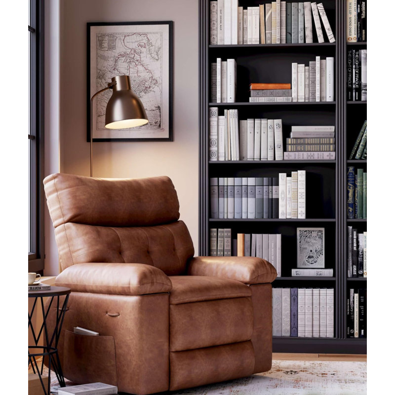 Fauteuil inclinable de massage surdimensionné 27 po pour adultes, Beige