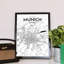 Munich City Map - No Frame Print-615955874
