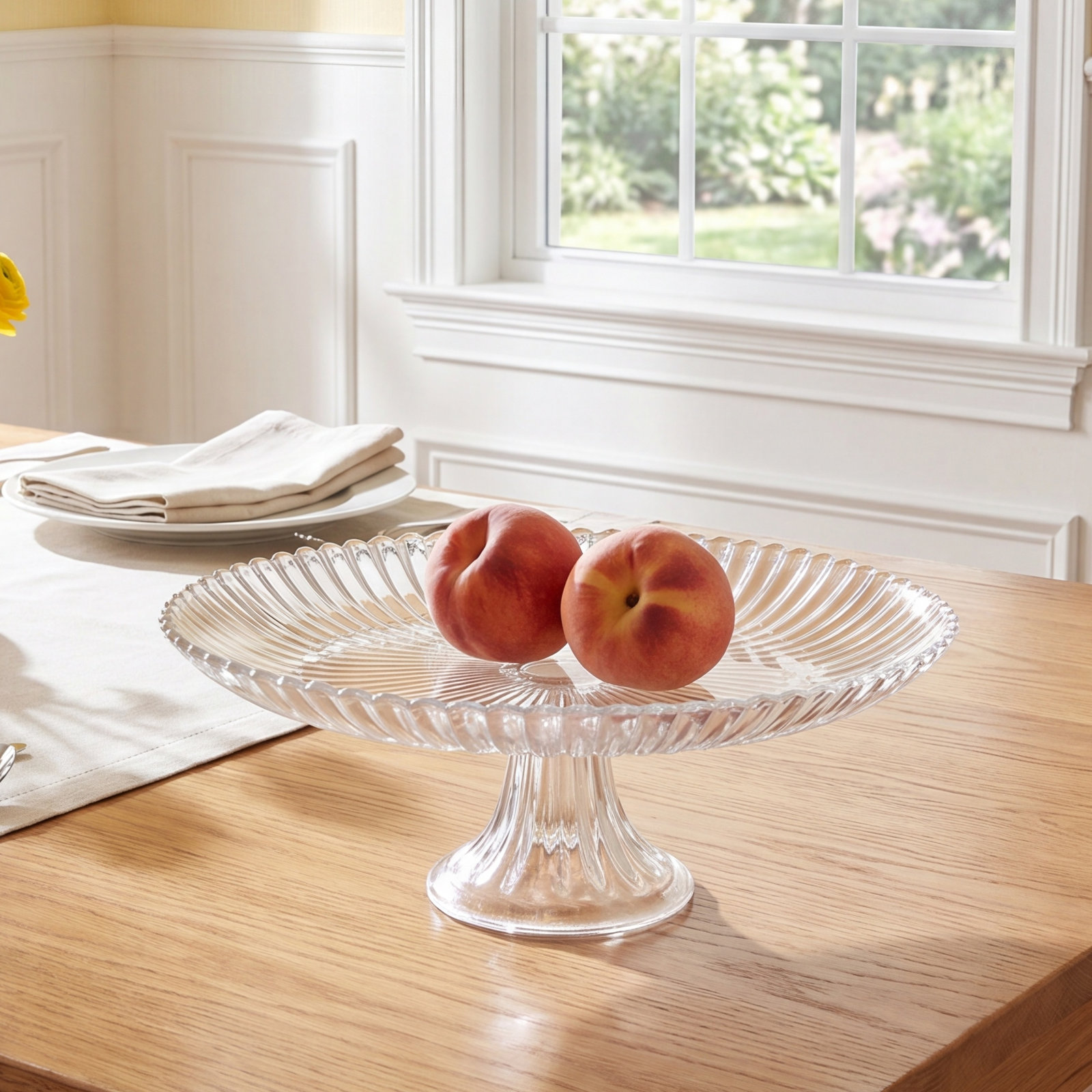 Fortessa Archie Glass Cake Stand, Clear