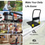 Chariot pliable à poussoir avec plateforme, 880 lb Capacité de poids, 2 roues de frein pivotantes-126007640