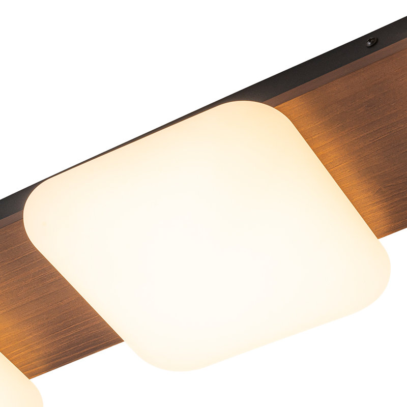 Plafonnier encastré 3 lumières DEL à intensité variable
