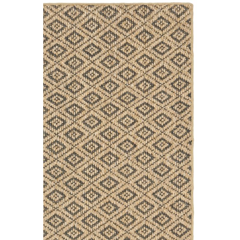 Tapis en sisal tissé jacquard Taj, Rectangle 5 pi x 8 pi