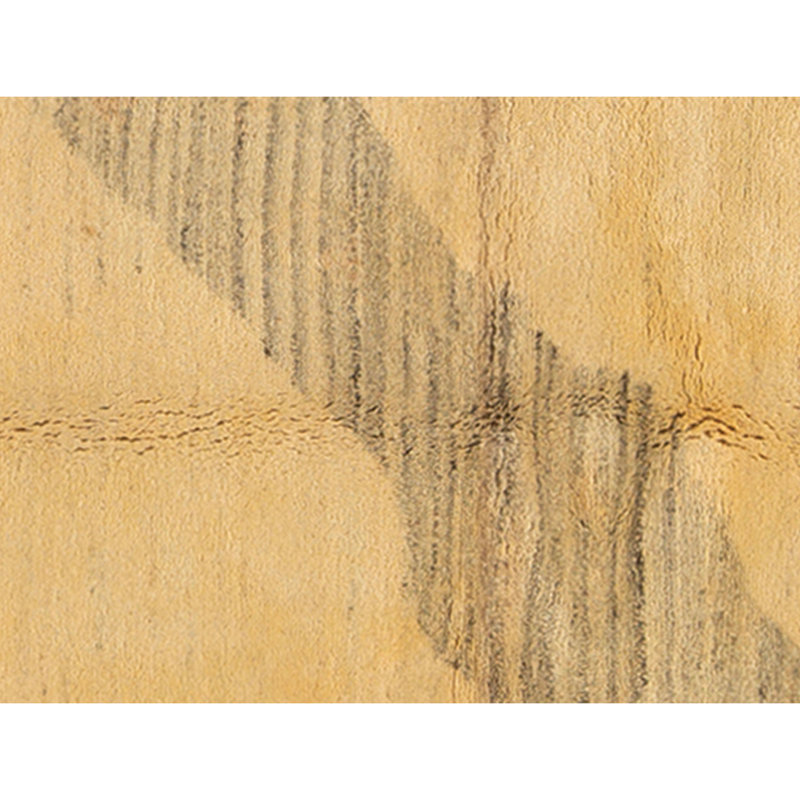 Hand Knotted Wool Area Rug in Beige