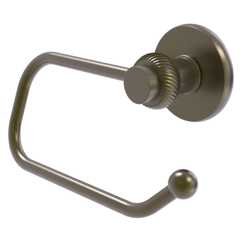Mercury Wall Mounted Toilet Paper Holder, Antique Brass
