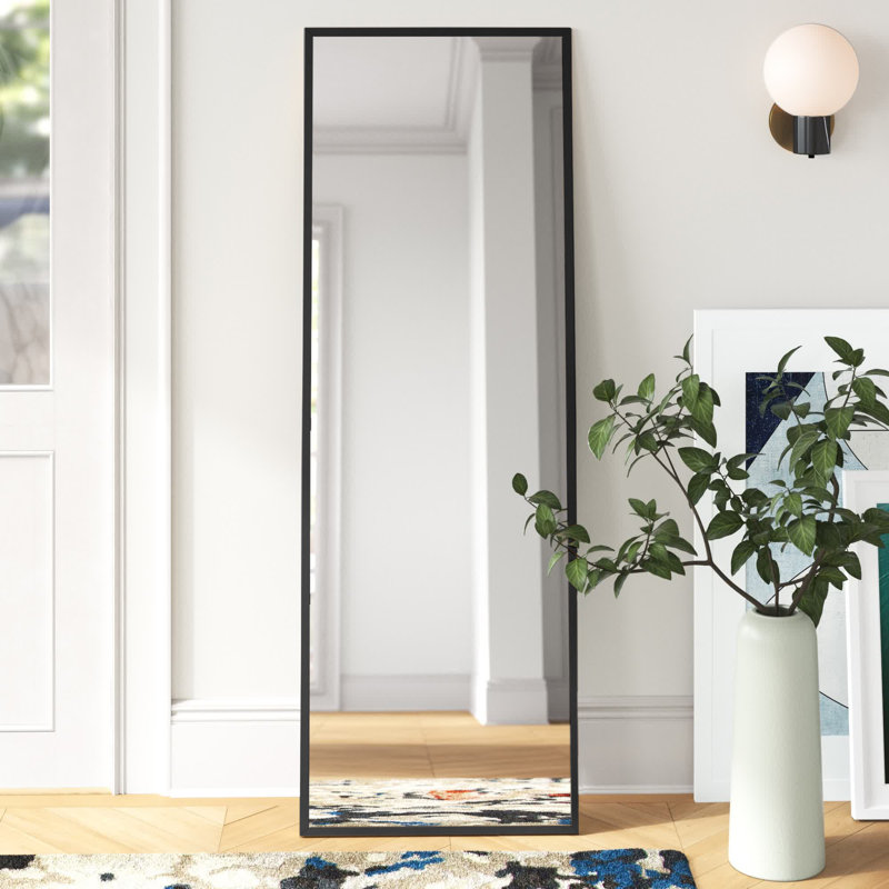 Metal Flat Mirror, Black
