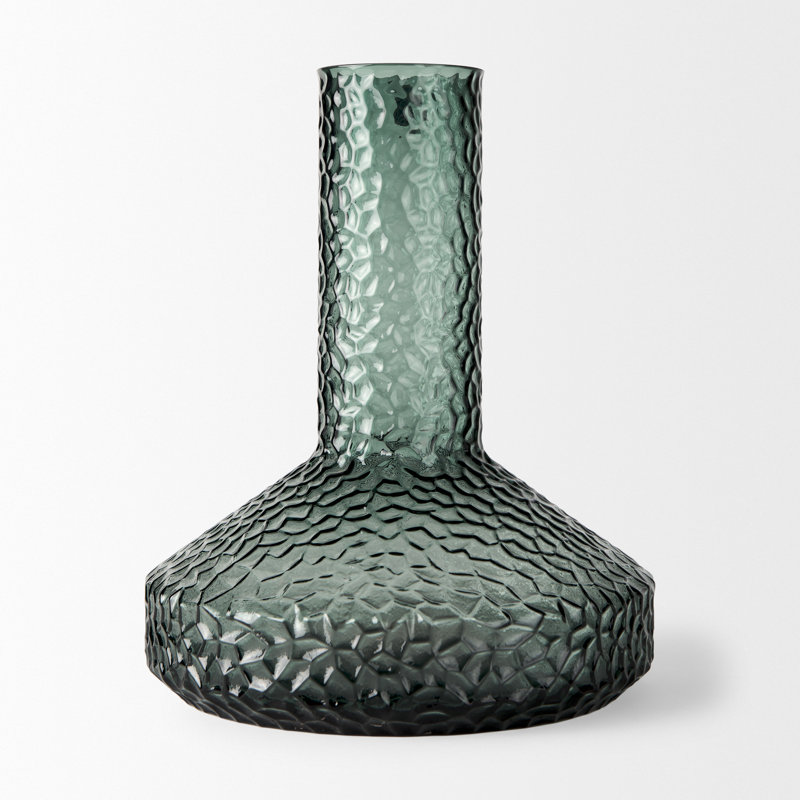 Leva Glass Table Vase, Green