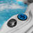 Destination™ 6-Person 59-Jet 80-Port 4-Pump Non-Lounger Hot Tub Spa with Bluetooth, Stainless Steel Heater, Programmable LED Lighting, Insulated Cover Included