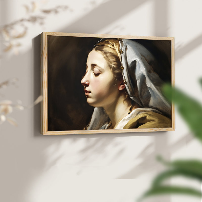 Série religieuse - Impression encadrée - Restickable, 8" H x 10" W, Naturel