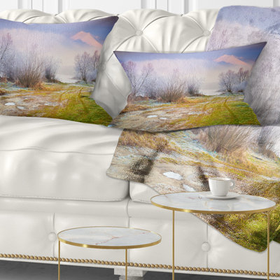 Coussin lombaire imprimé automne brumeux