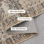 8 x 10 tapis Soft Vintage Large Surface Large Boho Farmhouse