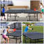 Ensemble de table de ping-pong pliable et portatif de 9 pi pour tennis de table de taille moyenne pliable et portatif avec 2 raquettes de tennis de table et 3 balles