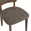 Chaise de salle à manger rembourrée en boucle de style milieu du siècle avec dossier incurvé (ensemble de 4)-1683102696