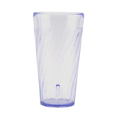 GET Gobelets en plastique incassables et sans BPA Tahiti, 24 onces, bleu (ensemble de 12)