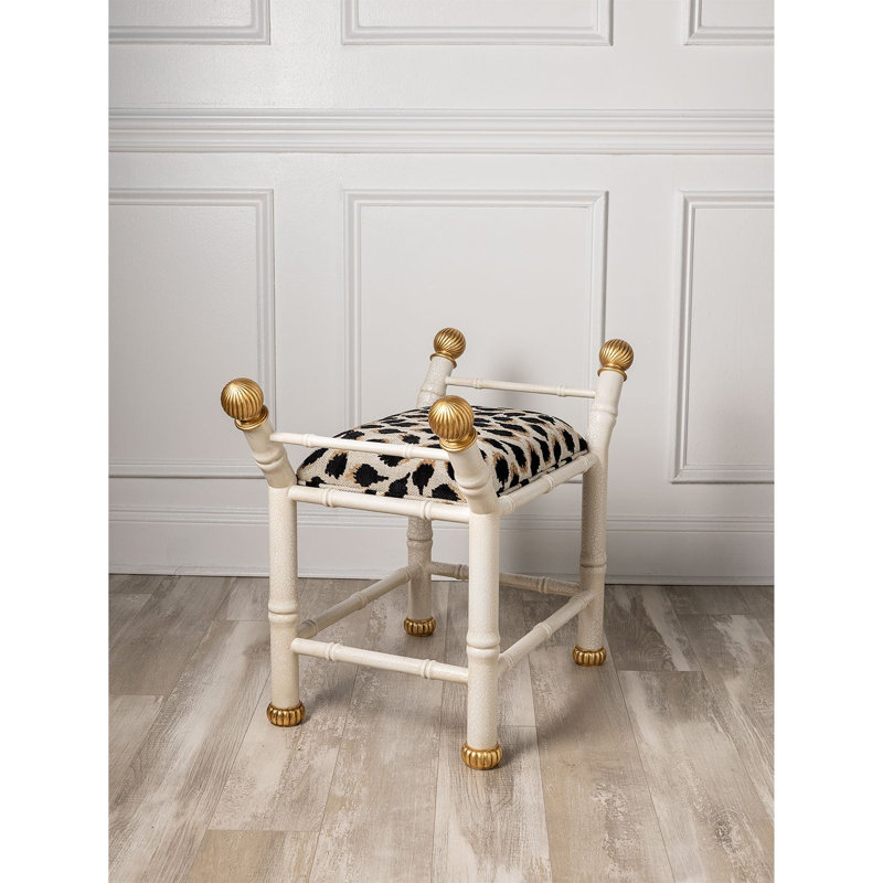 Boca Ocelot Bench, White, Black