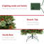 Arbre de Noël mince 7,5 pi avec pommes de pin préinstallées, 350 lumières DEL blanc chaud et aiguilles de pin floquées - arbre artificiel festif pour la décoration intérieure-618570236