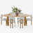 6 - Person Oval Soild Wood Dining Set-565124887