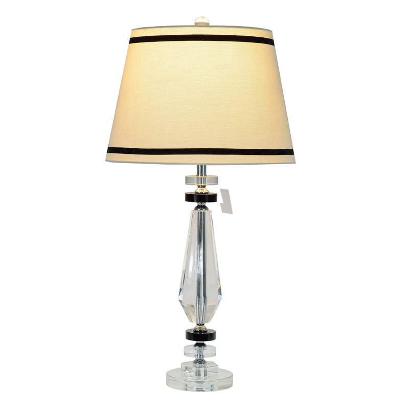 Lampe de table en cristal 29,5 po