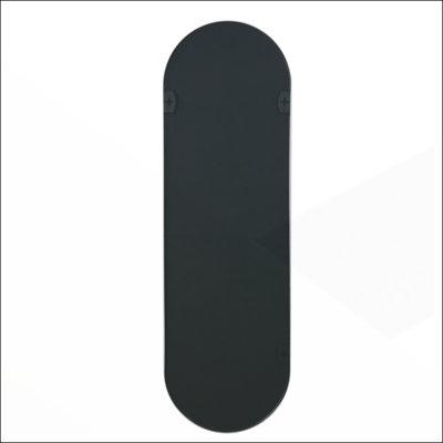 Pill Shaped Full Length Mirror with Anti-Rust Frame, Shatterproof Film, and Easy Installation for Modern Bathrooms