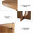 47" Round Dining Table for 4‑6, Circle Kitchen Table with Sturdy Pedestal Base for Apartment, Living Room-831355806