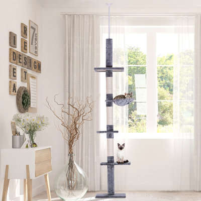 Floor to Ceiling Cat Tree Adjustable