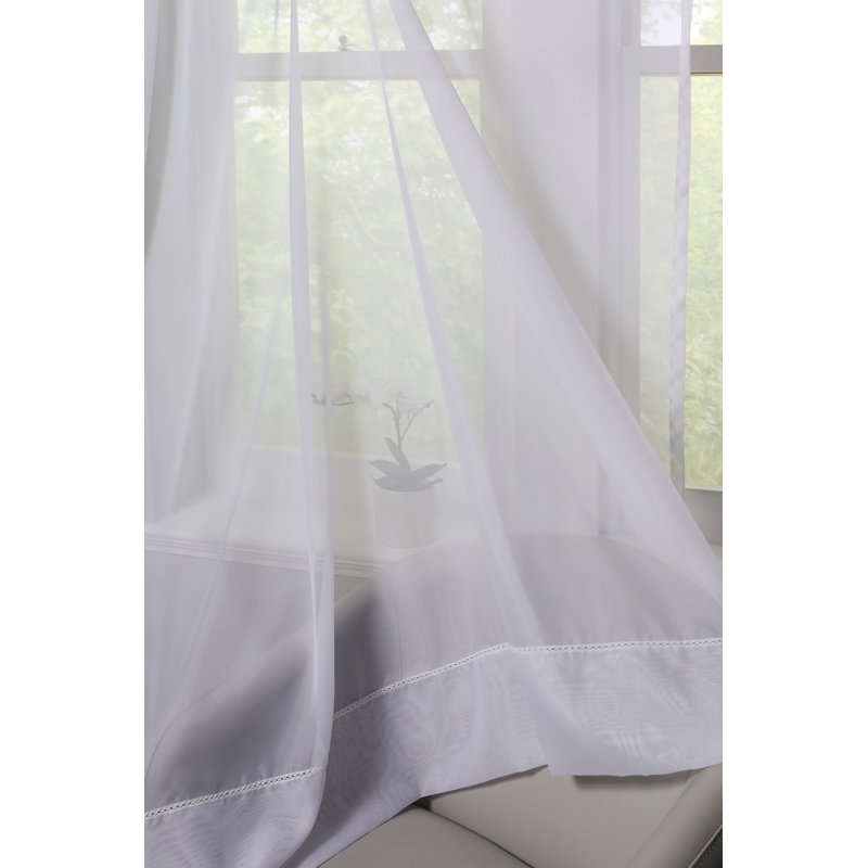 Rickelle Voile Sheer Curtain Panel, 500cm Width x 229cm Drop
