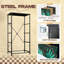 Commode en vitrail pour la chambre à coucher avec 4 tiroirs de rangement Commode de style gothique en verre coloré avec commode en acier pour vestibule