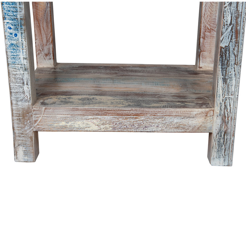 Nigella 24'' W Solid Wood Nightstand, White Washed