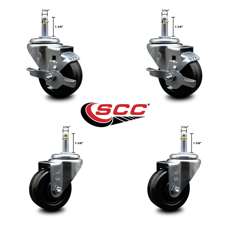4-Piece Phenolic Caster Set