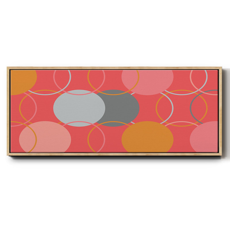Geometric Circles- Framed Canvas