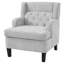 Fauteuil d'appoint rembourré avec pieds en bois d'hévéa Corrine-129915536