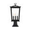 Jamila 9.45 Inch Outdoor Post Light in Black