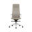 LightGray + Silver Hight adjustable Genuine Leather + Faux Leather + Aluminium Alloy Office Chair