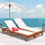 Fowling 61cm Long Reclining Eucalyptus Single Chaise