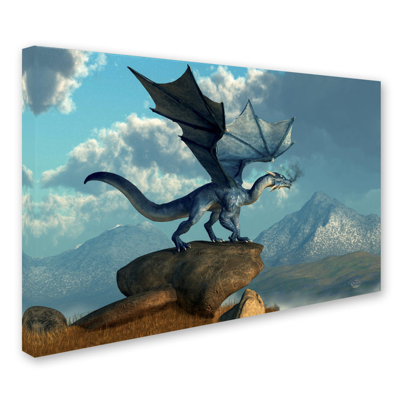 Lethe «Blue Dragon», impression sur toile tendue, 16 po x 24 po