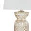 Lampe de table à base argent antique