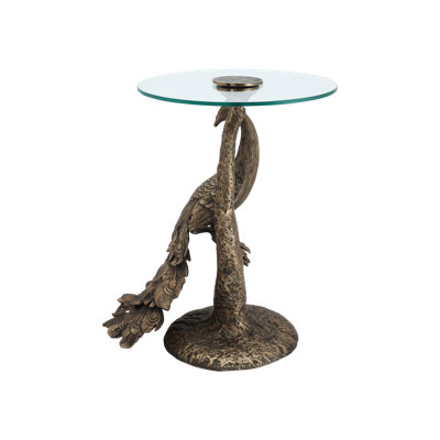 Paonne Glass End Table