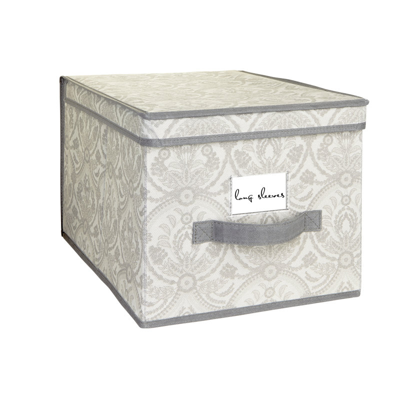 Winston Porter Kratzerville Fabric Box, 10" H x 12" W x 16" D