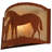 Rustic Lodge Flush Mounted Sconce
