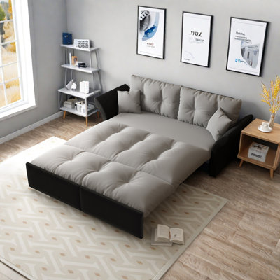 2 Seater Velvet Sofa Bed