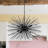 8 Lights Black Sputnik Chandelier 