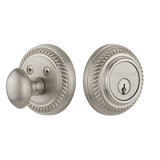 Nostalgic Warehouse Rope Rosette Single Cylinder Deadbolt