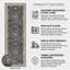 Tapis de couloir antidérapant et antidérapant Boho 2x6-291527853