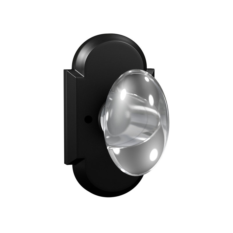 Poignée coquille d'œuf Bravura 928-G2, Arche, Noir mat