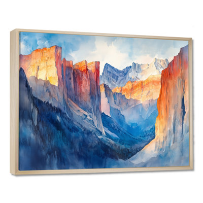 Yosemite Wall Art, Granite Cliff Canvas, Dramatic Cliffs Of Yosemite