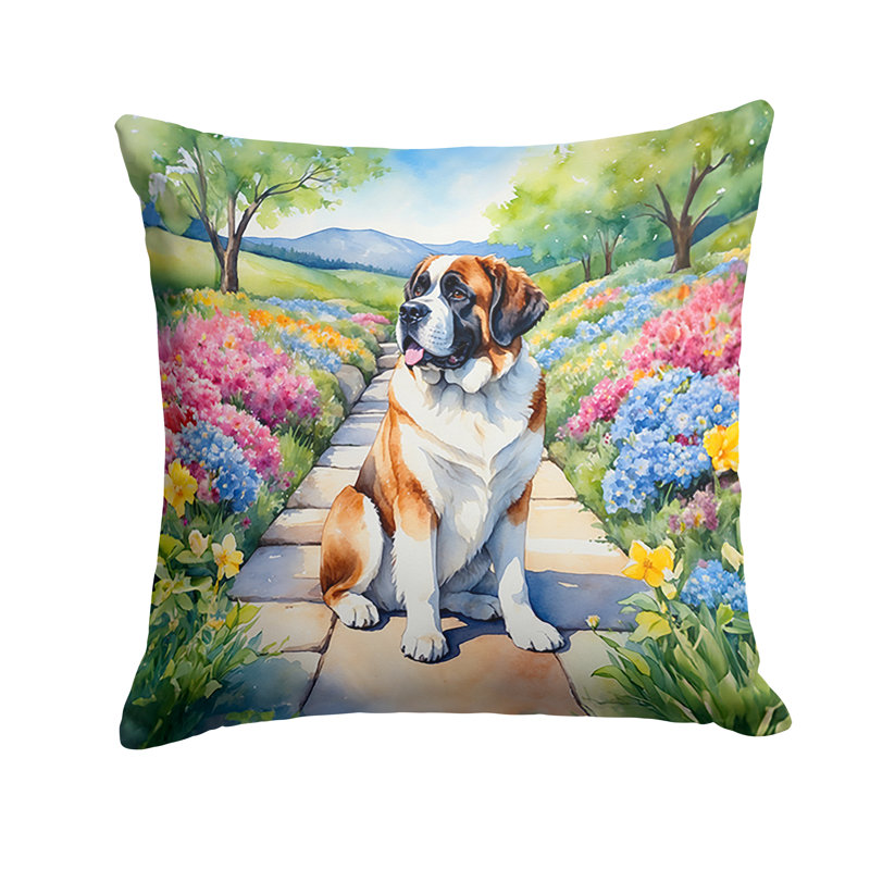 Coussin décoratif intérieur / extérieur Spring Path, H 18 po x l 18 po
