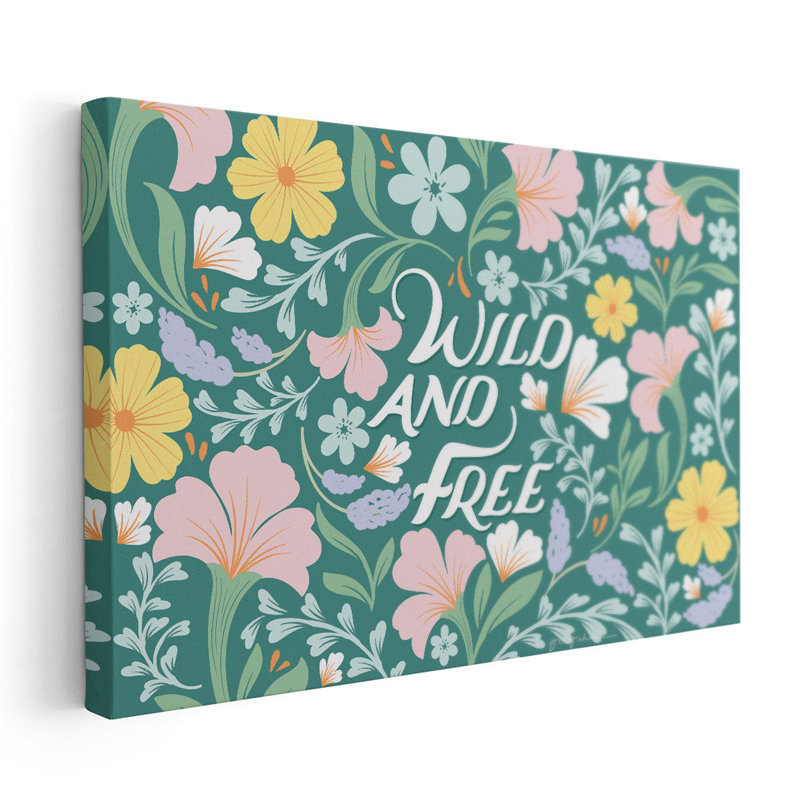 Wild and Free I - reproduction d'art sur toile, H 24 po x l 36 po