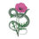 «Natural Beauty I Pink Flower» par Wild Apple Portfolio - peinture sur toile tendue