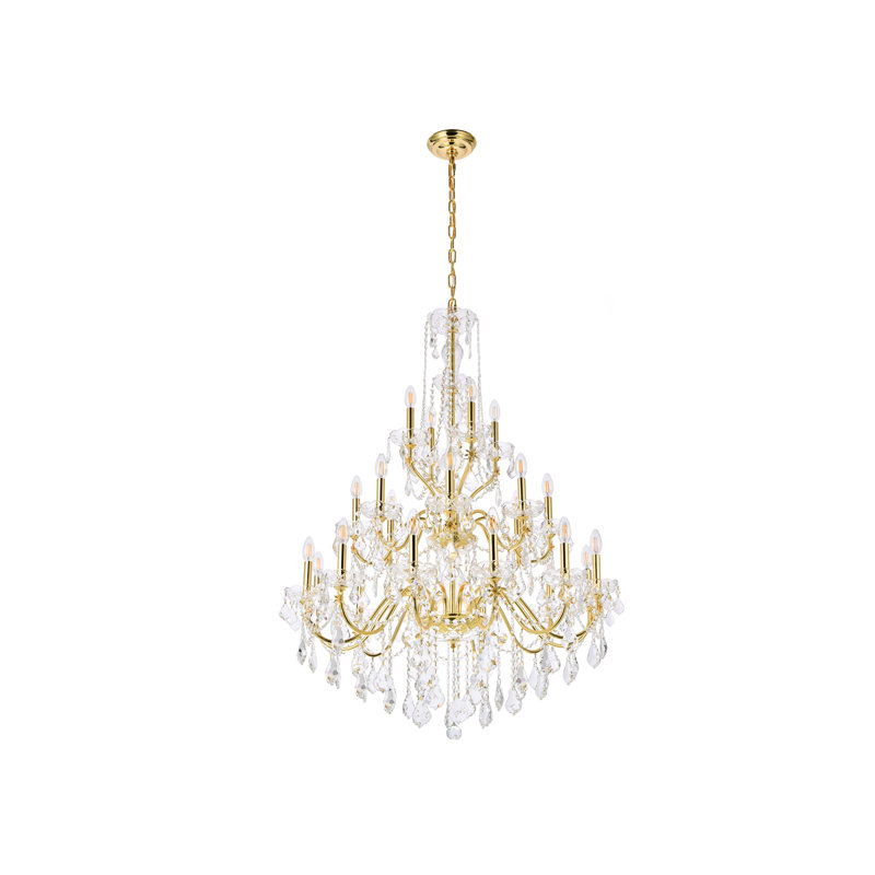 Dagmar 24 - Light Chandelier, Royal Cut, Gold