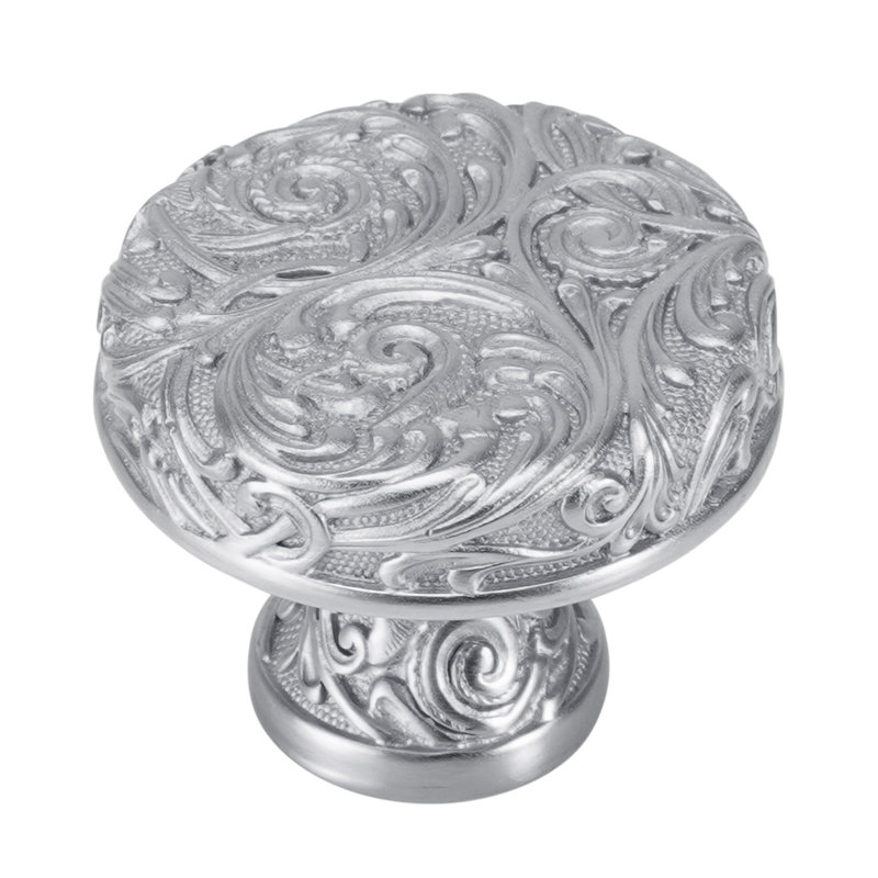 edgar berebi georgetown knob in matte black plate, Satin Nickel